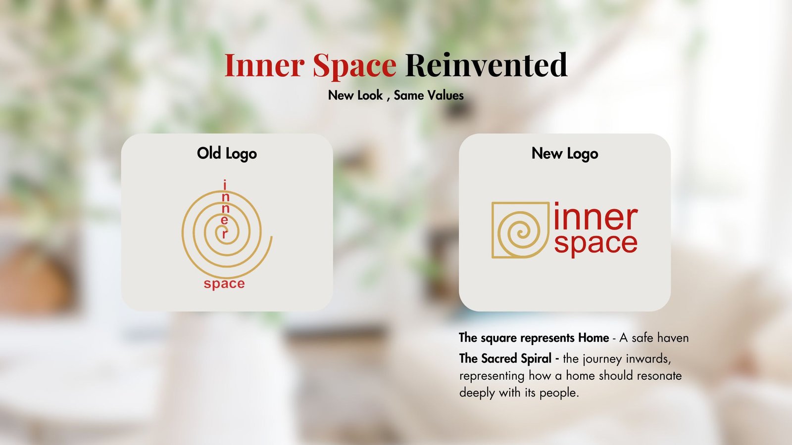 Inner space Interior designers logo creative