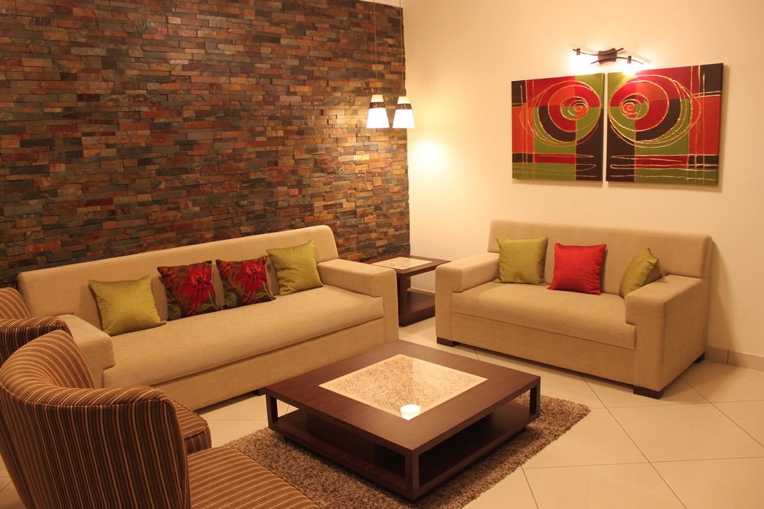 Bright Accents in a Muted Palette