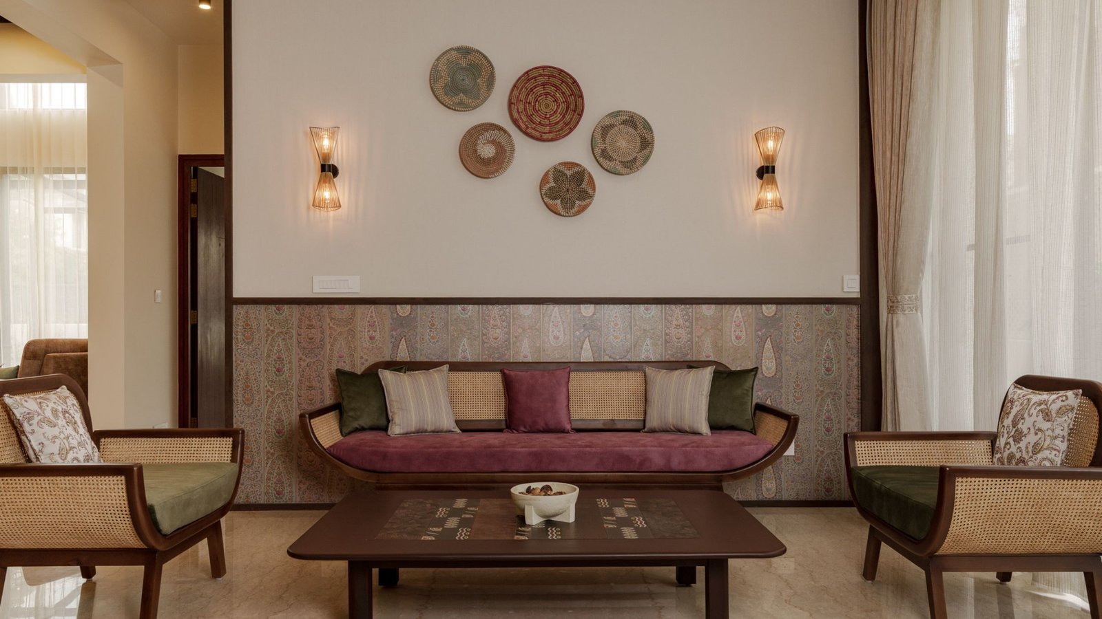 Half-moon sofa set custom made by inner space