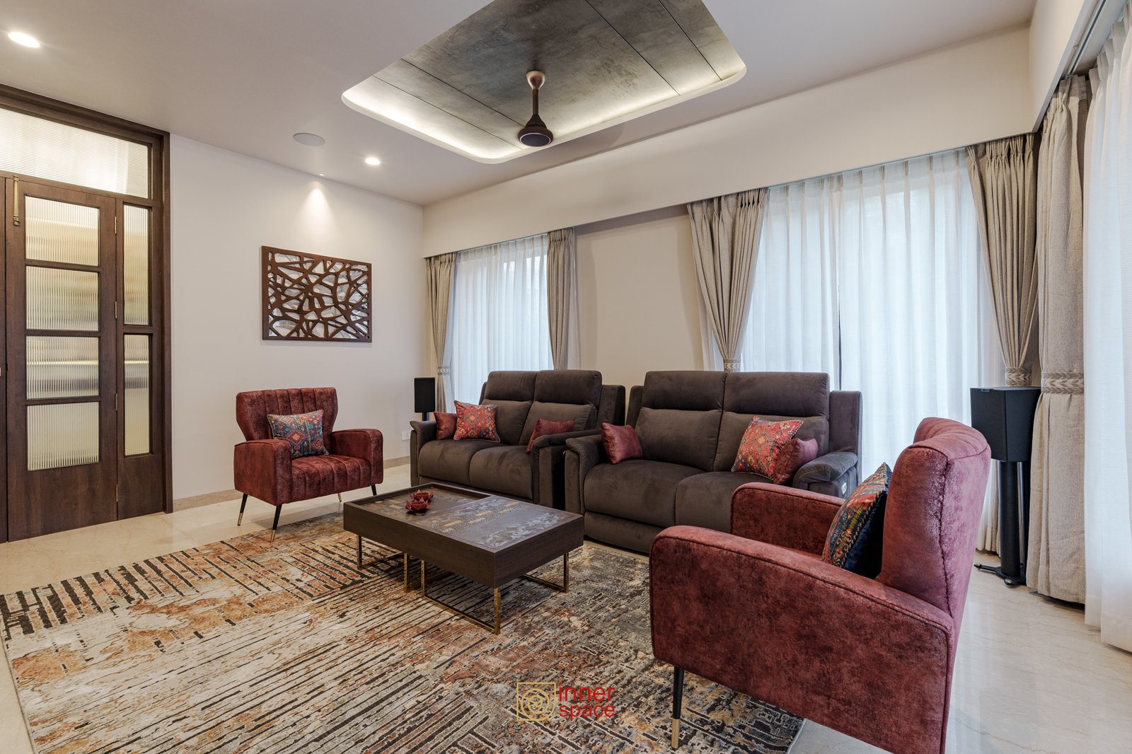 Custom- made media room furniture